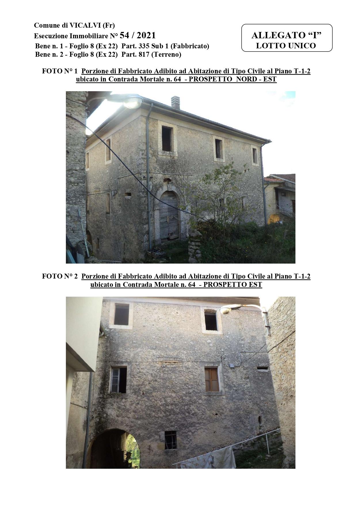 immobile appartamento all'asta in Contrada Mortale 64 - 03030 Vicalvi (FR) - 1
