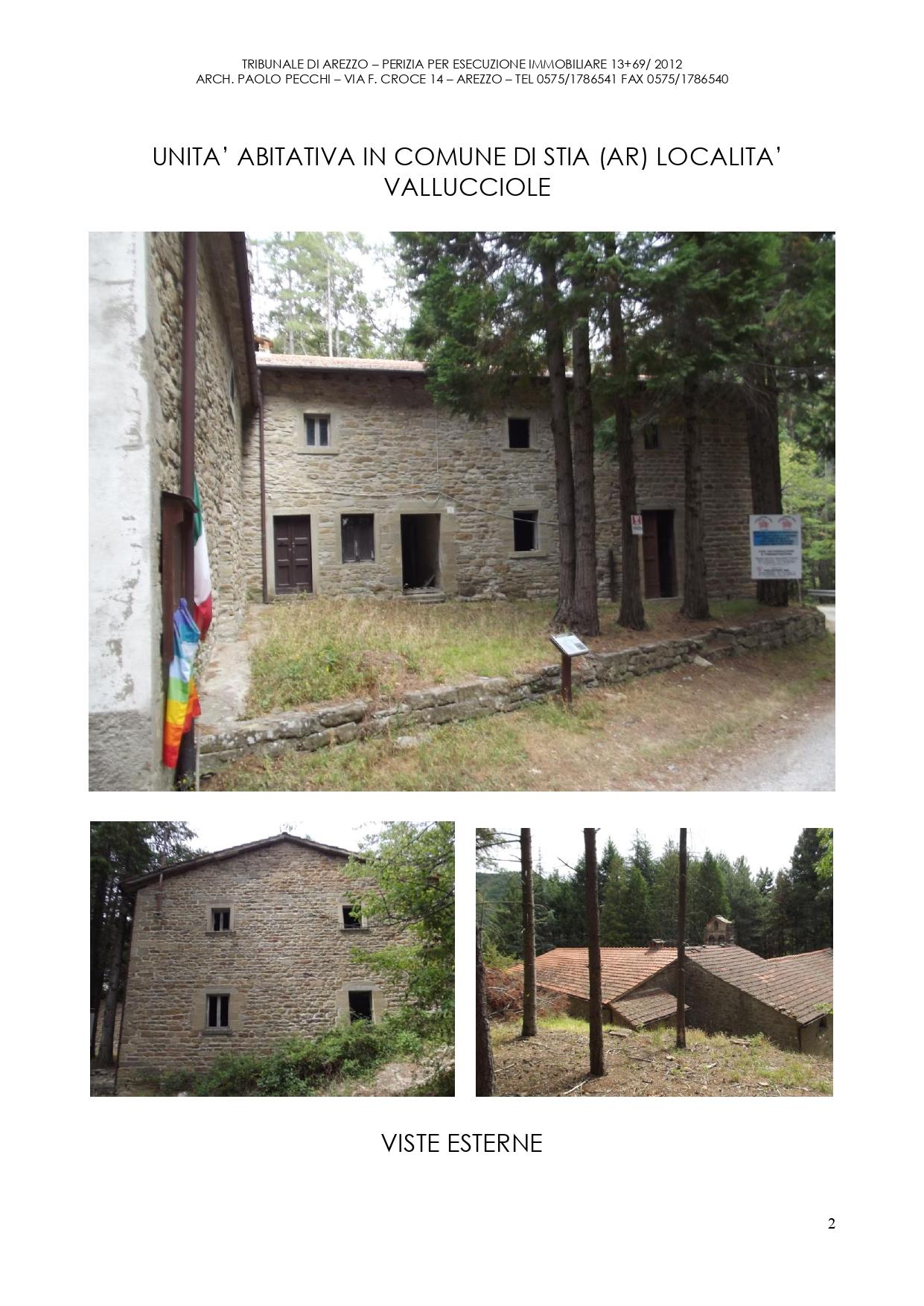 immobile appartamento all'asta in loc Vallucciole n1 già Comune di Stia - 52015 Pratovecchio Stia (AR) - 1