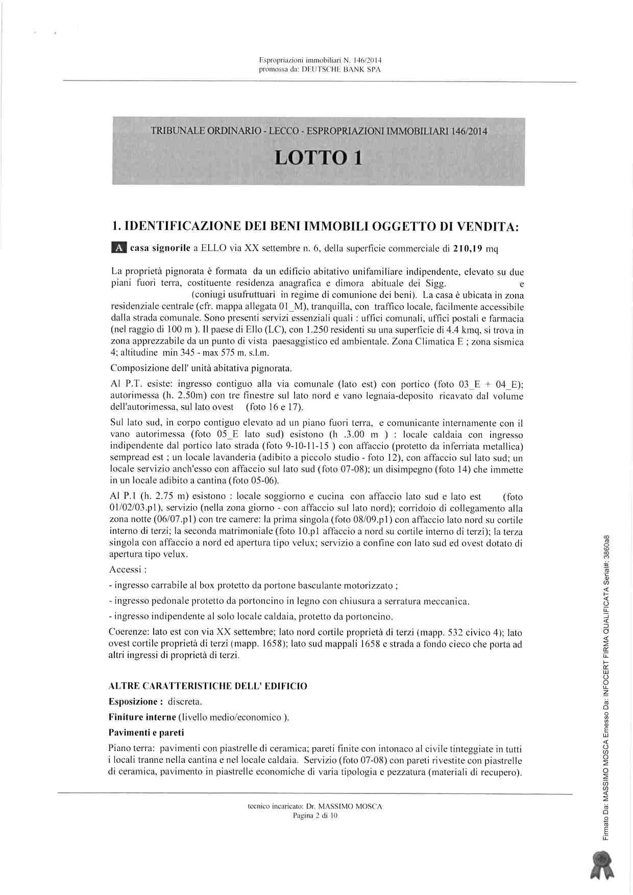 immobile appartamento all'asta in Via XX Settembre 6 - 23848 Ello (LC) - 2