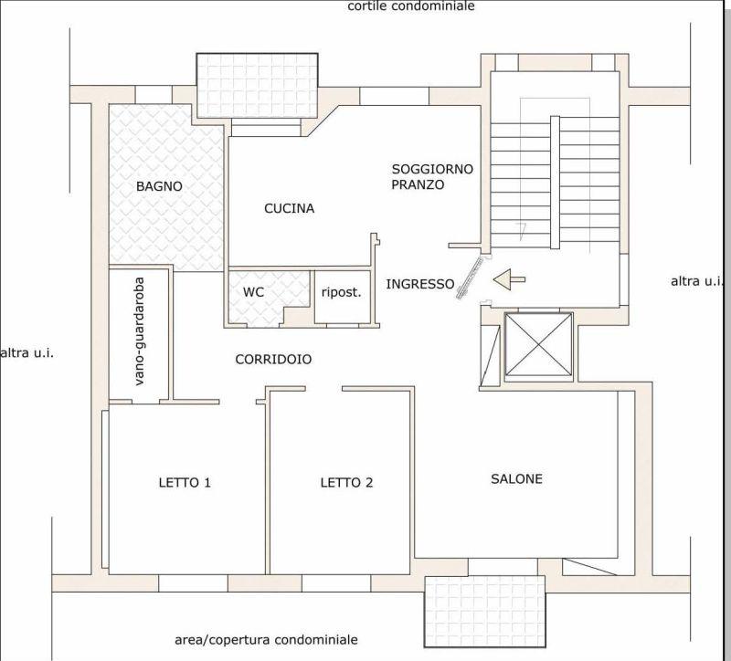 immobile appartamento all'asta in Strettoia Sant’Anna alle Paludi 115 - 80142 Napoli (NA) - 1
