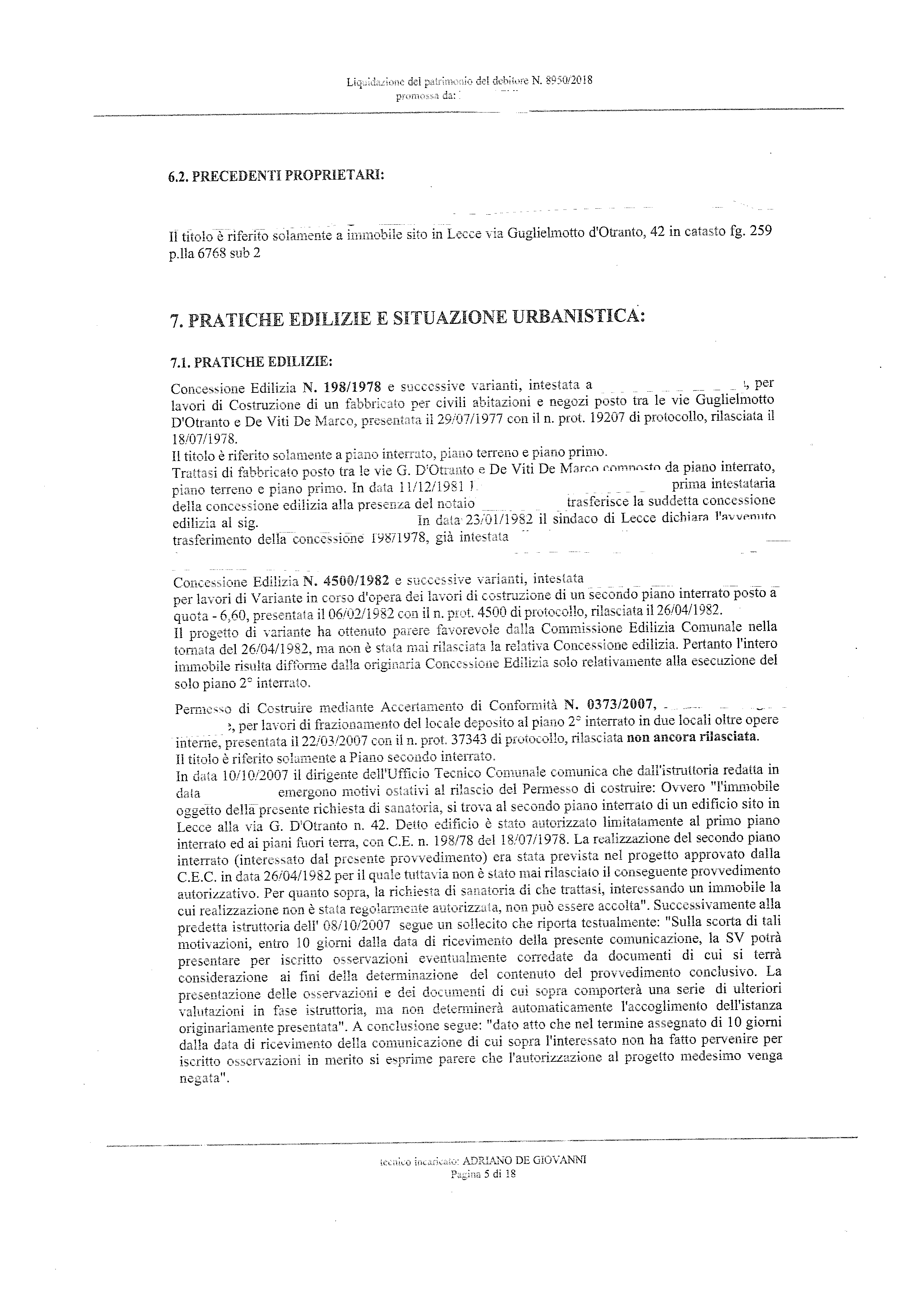 immobile magazzino all'asta in VIA GUGLIELMOTTO D'OTRANTO - 73100 Lecce (LE) - 5