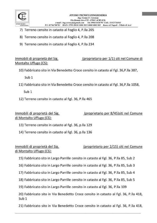 immobile terreno all'asta in Via Benedetto Croce - 87040 Montalto Uffugo (CS) - 4