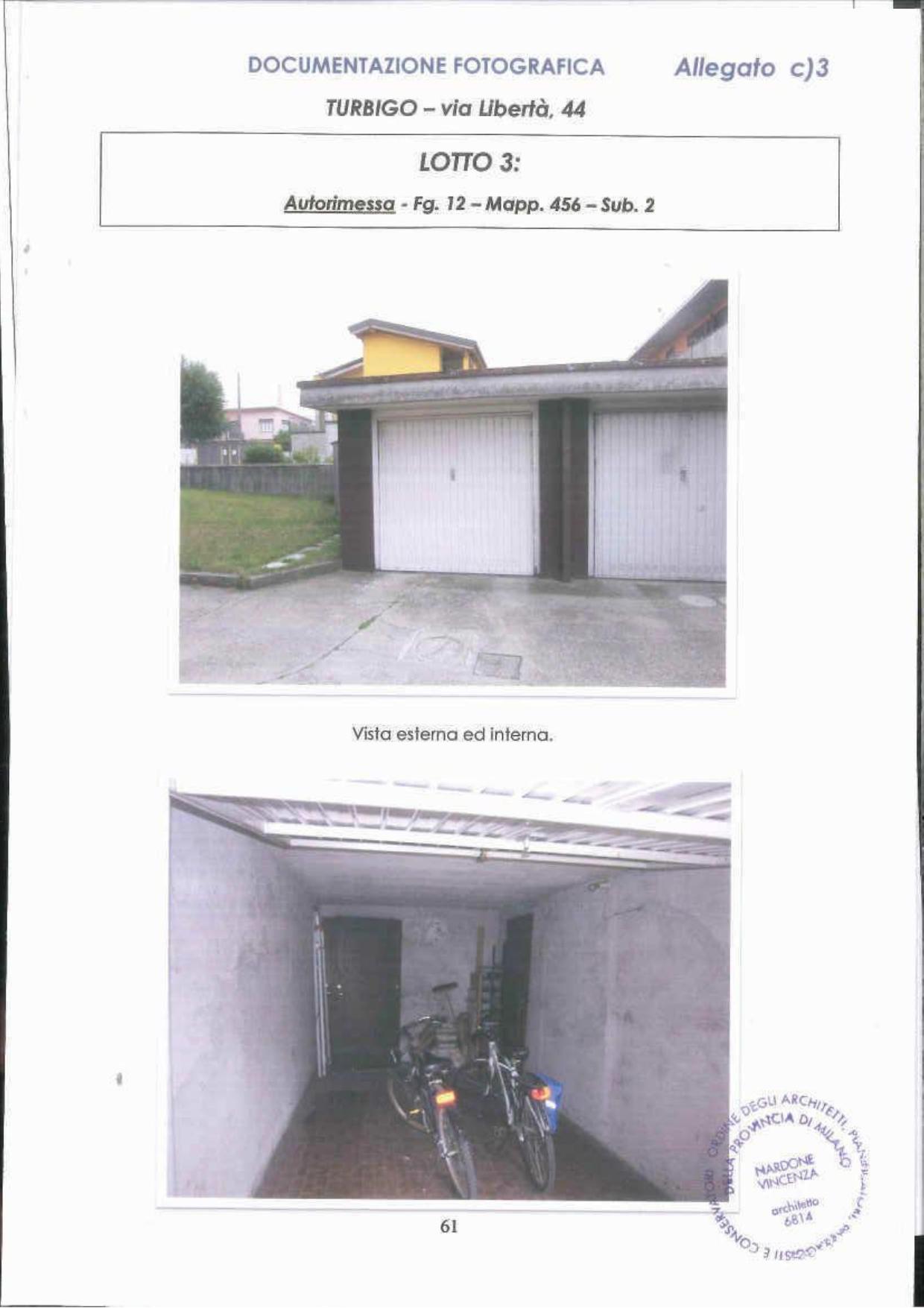 immobile garage all'asta in via Libertà, n 44 - 20029 Turbigo (MI) - 1