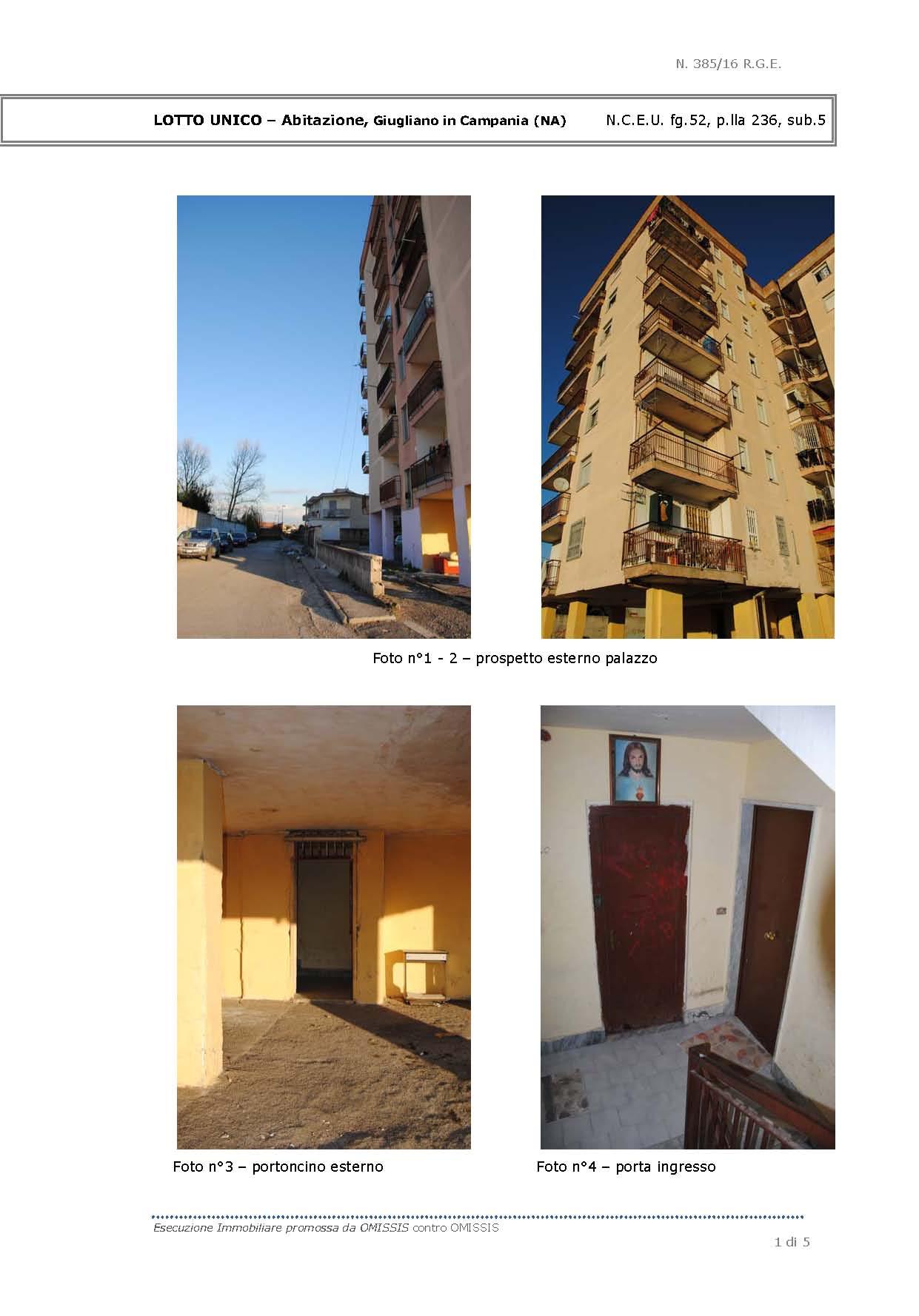 immobile appartamento all'asta in via Bosco Casacelle, 25 - 80014 Giugliano in Campania (NA) - 1