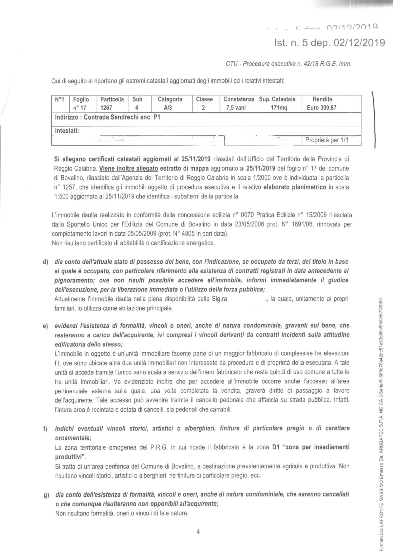 immobile appartamento all'asta in Località C/da Sandrechi - 89034 Bovalino (RC) - 4