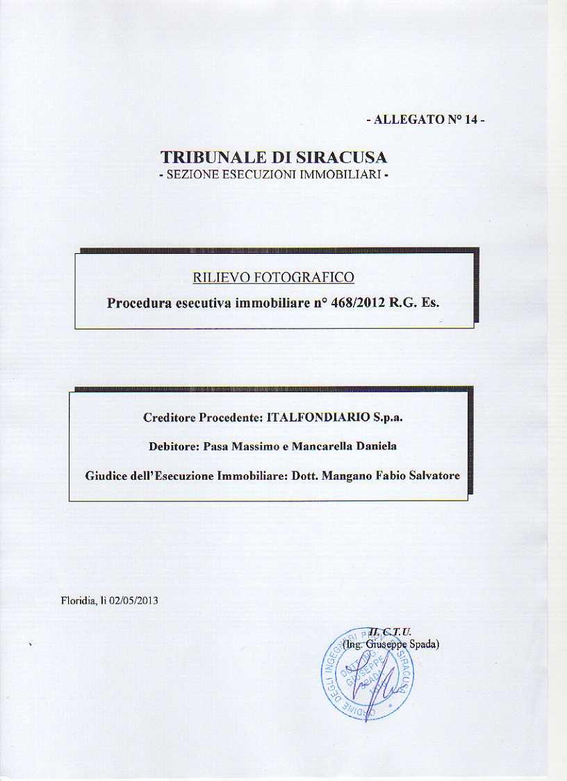 immobile appartamento all'asta in via Principe Umberto n 60, piani terra e primo - 96010 Solarino (SR) - 1