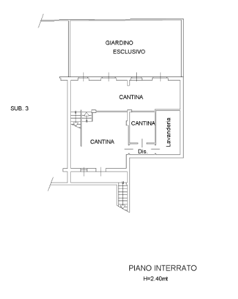 planimetria VILLA IN VENDITA ALL'ASTA IN VIA CARLO CATTANEO, CAMBIAGO (MI) - 1