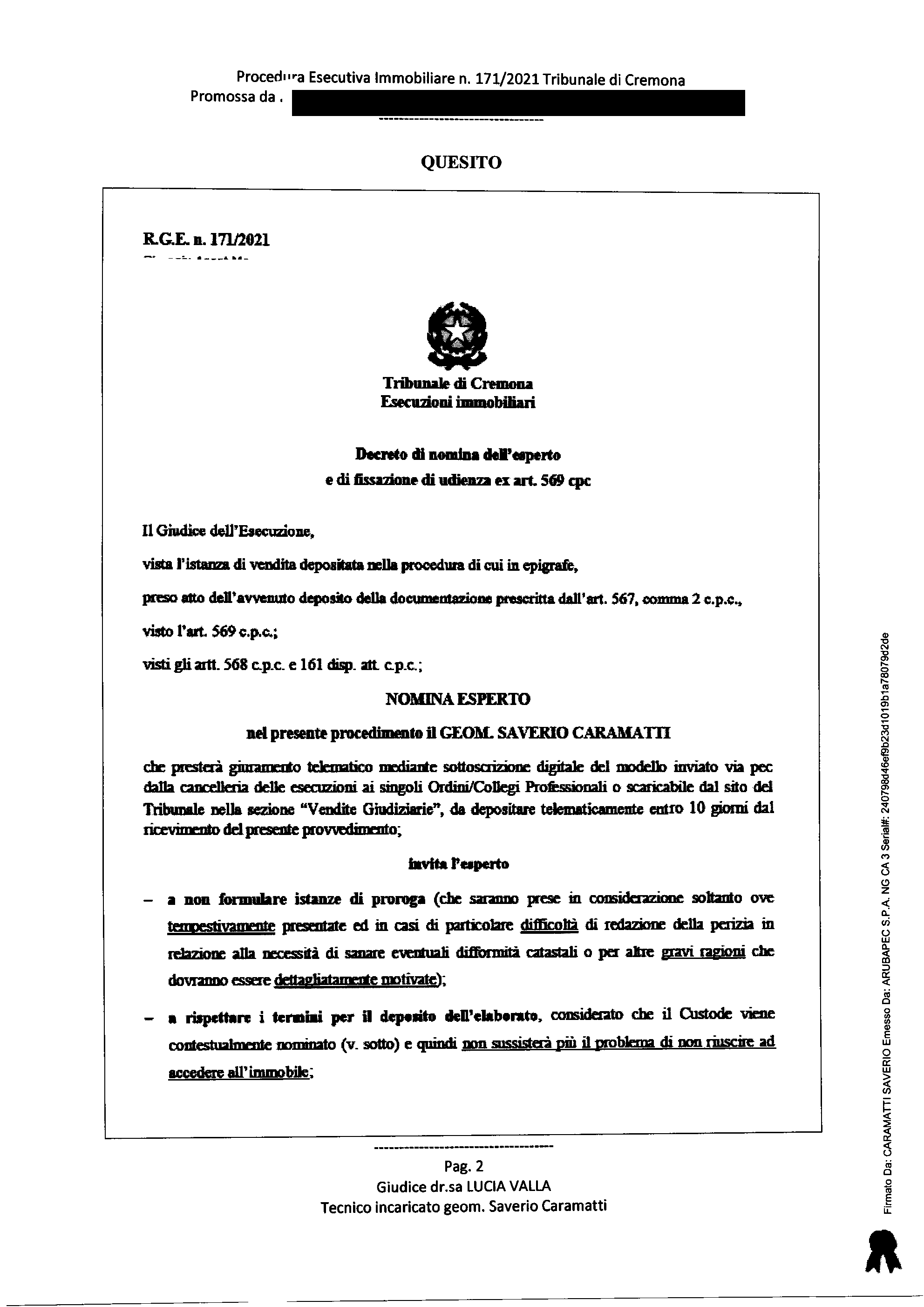 immobile appartamento all'asta in Via Leonardo da Vinci 24 - 26015 Soresina (CR) - 2