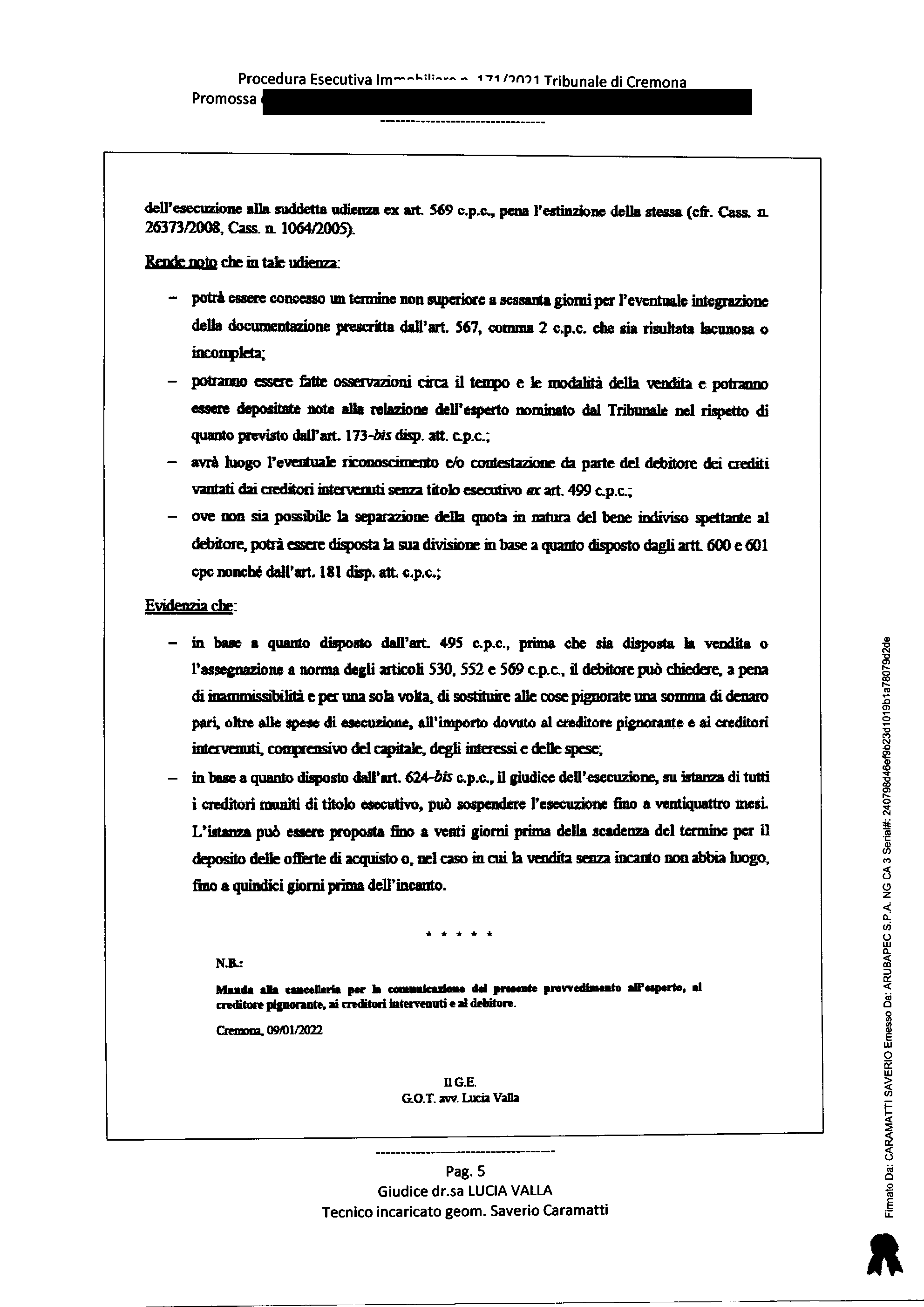 immobile appartamento all'asta in Via Leonardo da Vinci 24 - 26015 Soresina (CR) - 5