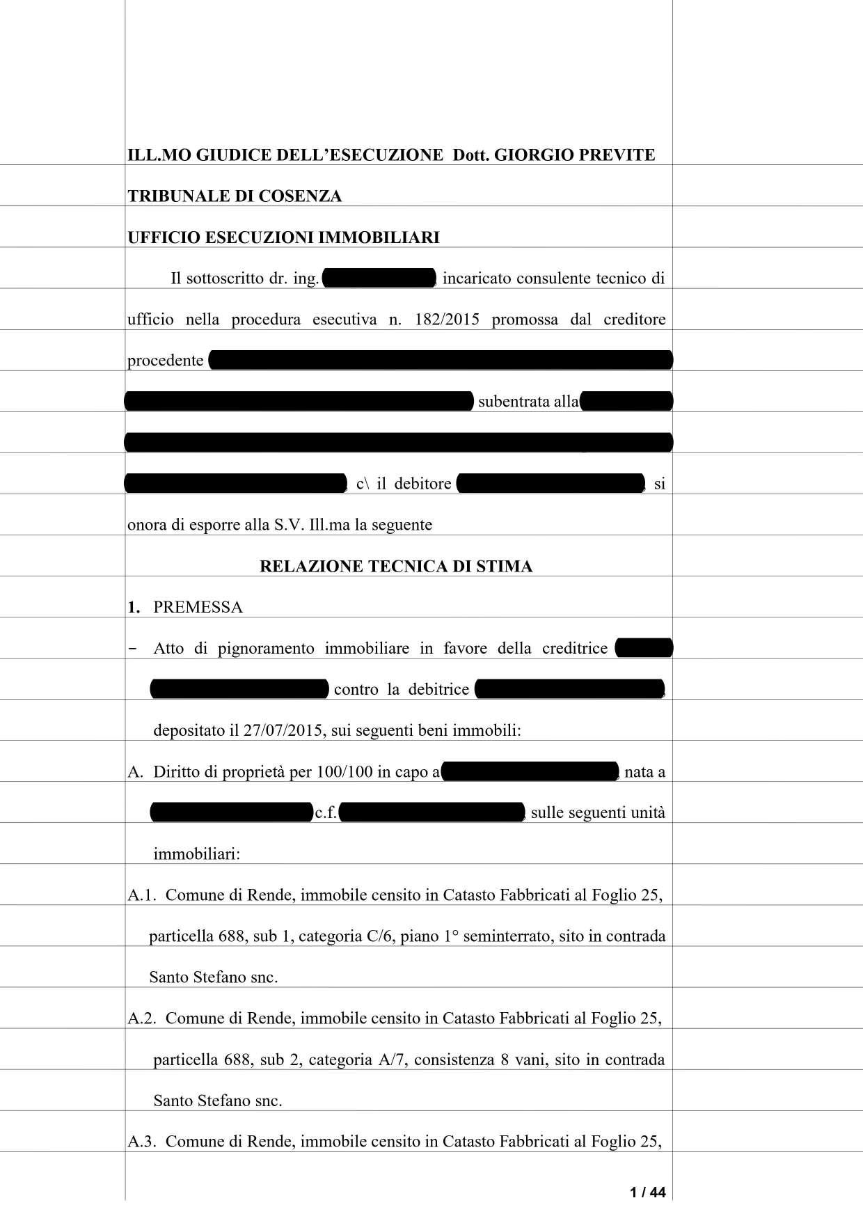 immobile villa all'asta in Contrada Santo Stefano, Via Belgio, 1 - 87036 Rende (CS) - 1