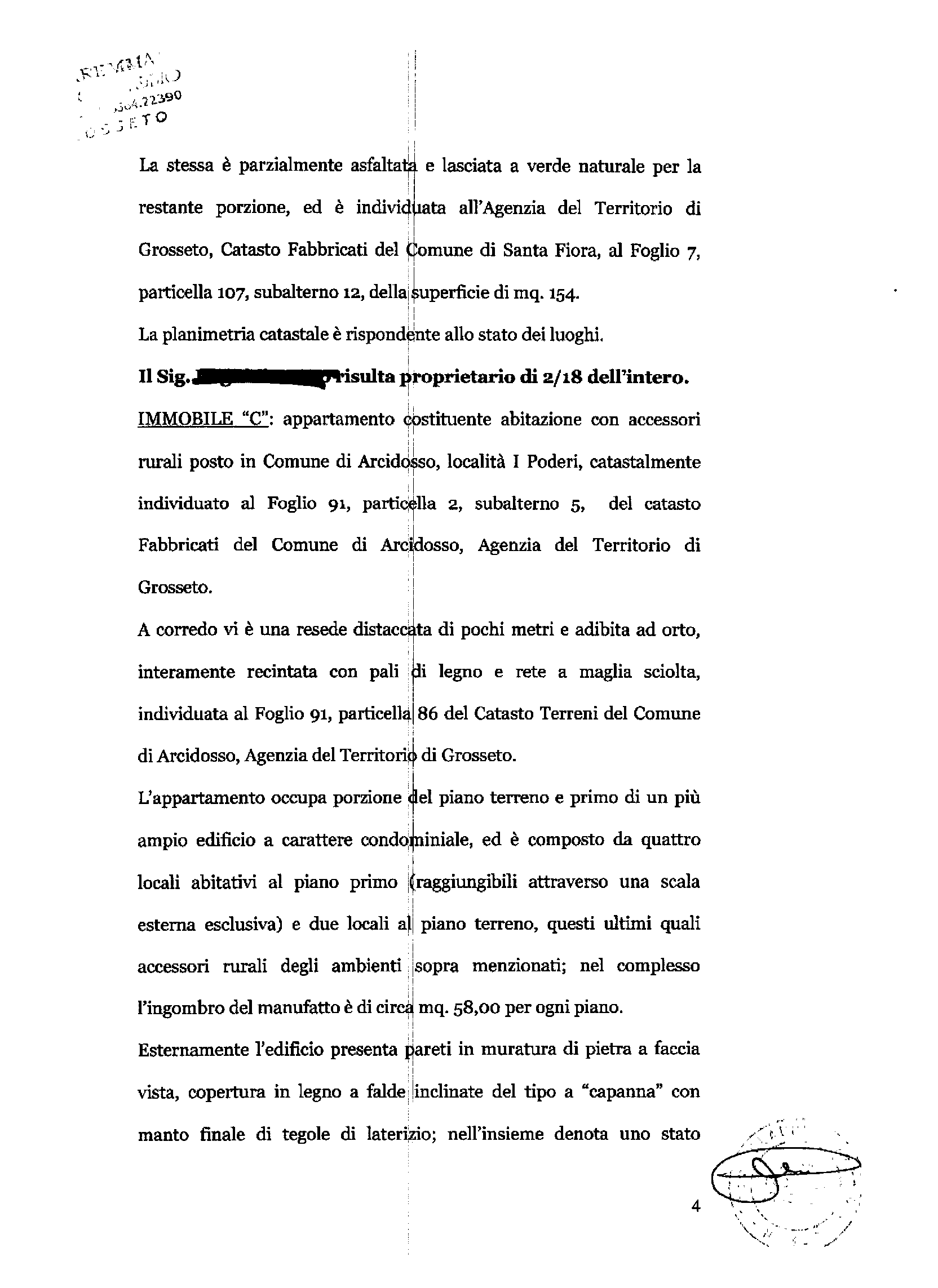immobile appartamento all'asta in via del Poggio n 11-loc Bagnore Santa Fiora (GR) - 5