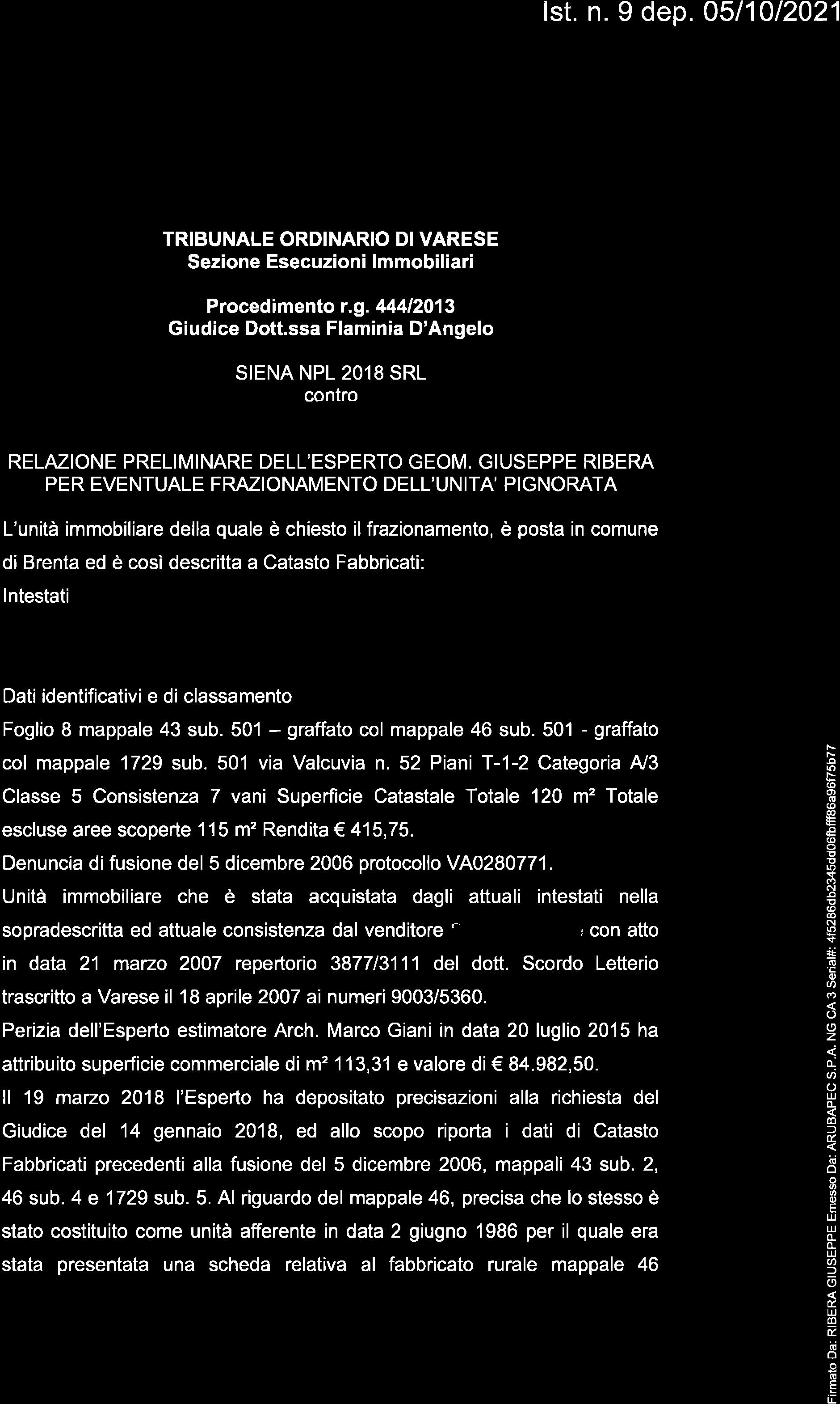 immobile appartamento all'asta in Via Valcuvia 52 Brenta (VA) - 2