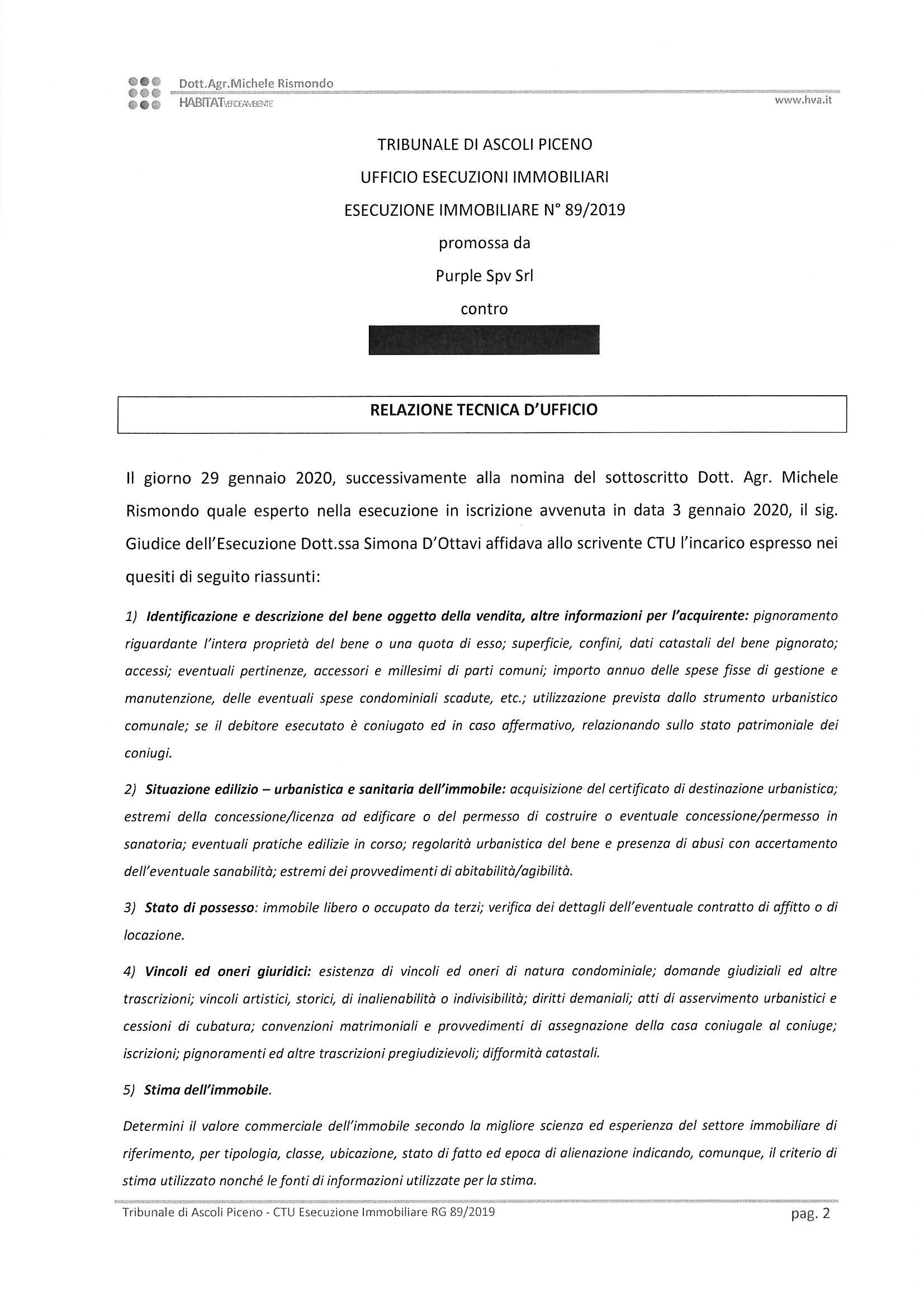 immobile terreno all'asta in Frazione Stella - Località Carpineto - Via Salaria - 63030 Monsampolo del Tronto (AP) - 2