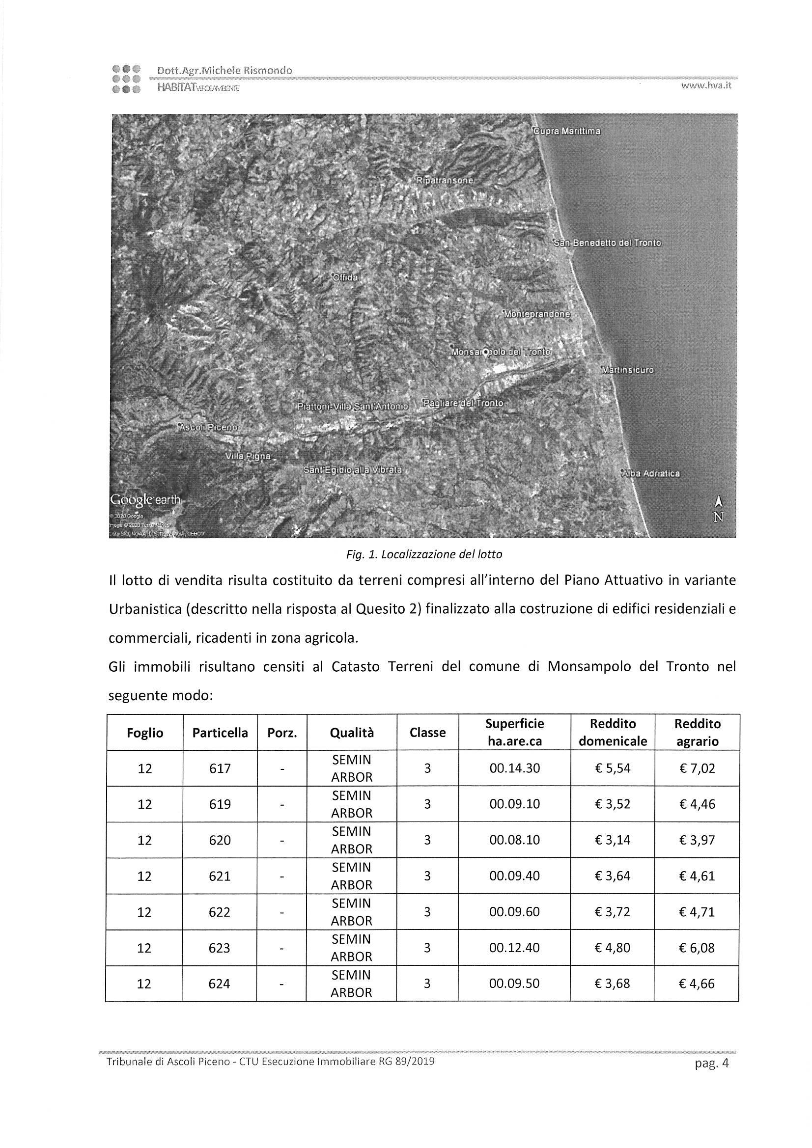 immobile terreno all'asta in Frazione Stella - Località Carpineto - Via Salaria - 63030 Monsampolo del Tronto (AP) - 4