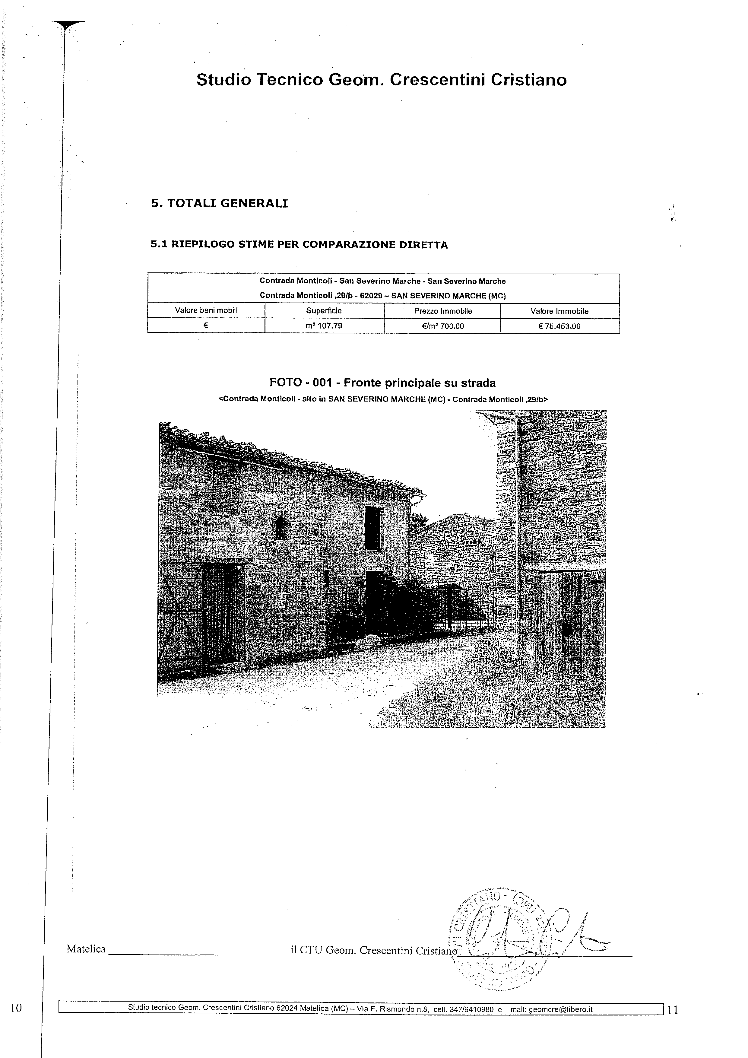 immobile appartamento all'asta in Contrada Monticoli n 29/B - 62027 San Severino Marche (MC) - 1