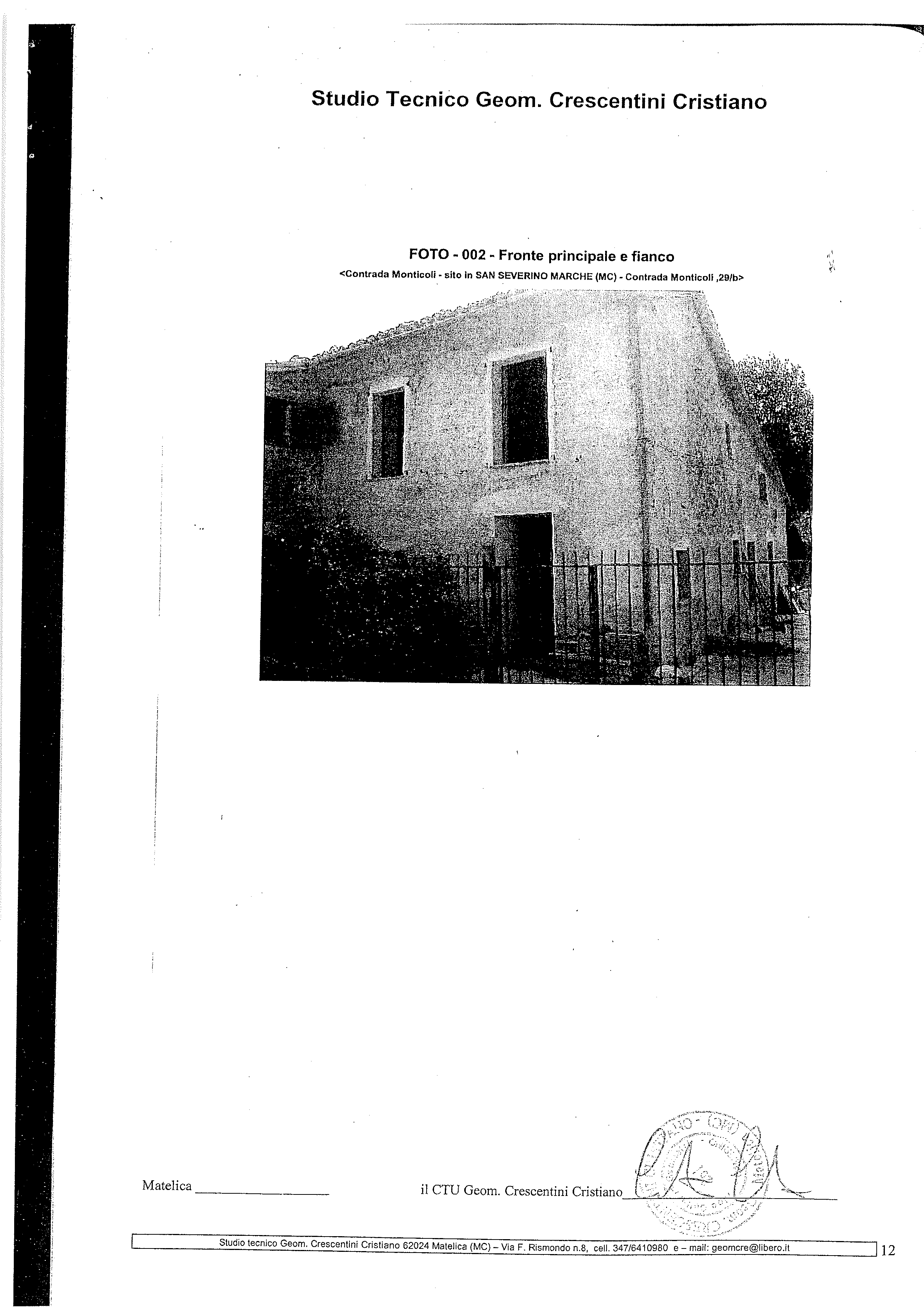 immobile appartamento all'asta in Contrada Monticoli n 29/B - 62027 San Severino Marche (MC) - 2