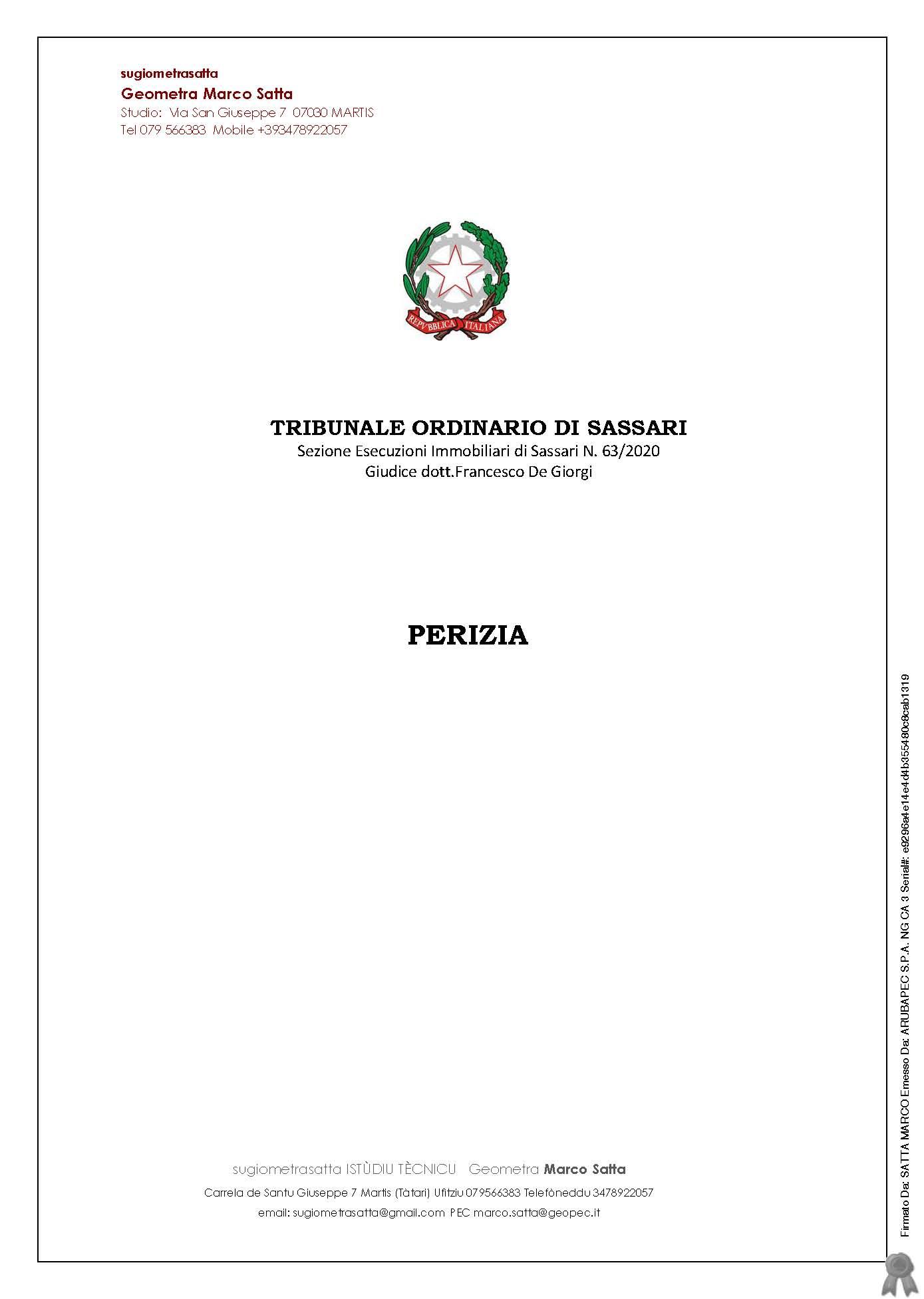 immobile appartamento all'asta in Via Demartini 9 - 07047 Thiesi (SS) - 1