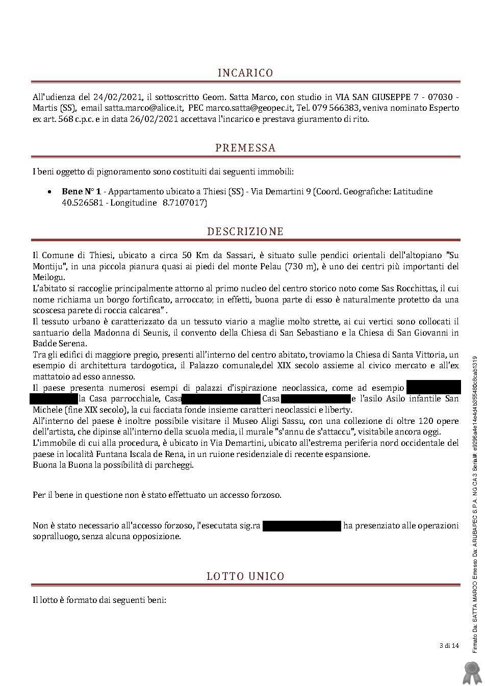 immobile appartamento all'asta in Via Demartini 9 - 07047 Thiesi (SS) - 4