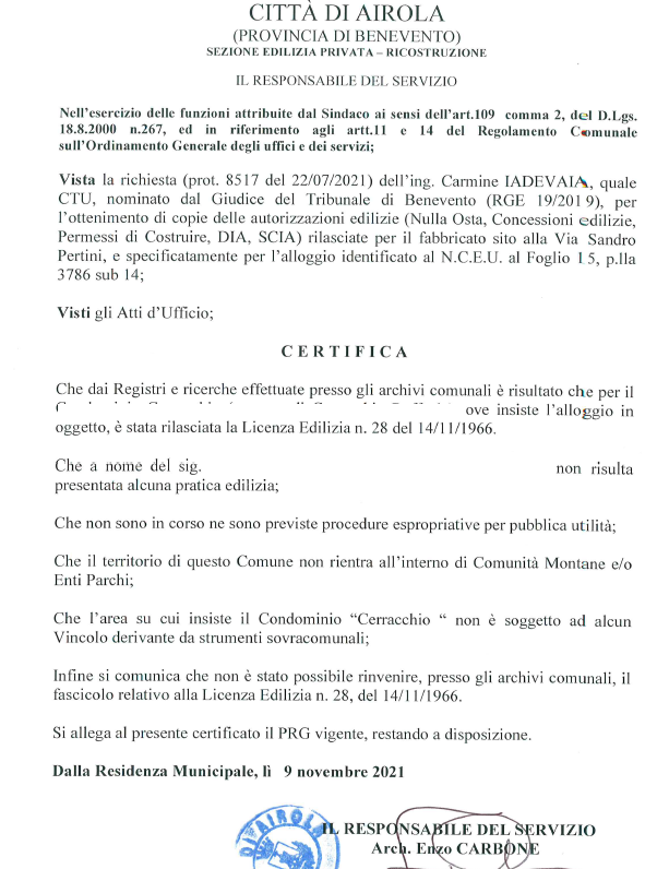 immobile appartamento all'asta in via Sandro Pertini 83 - 82011 Airola (BN) - 2