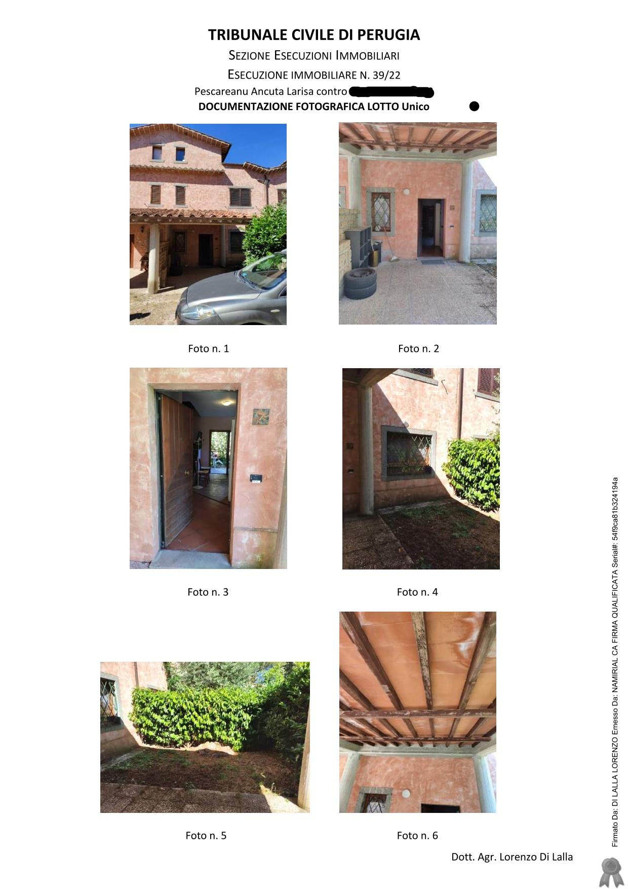immobile villa all'asta in via del Bosco n 6 - 06065 Passignano sul Trasimeno (PG) - 1