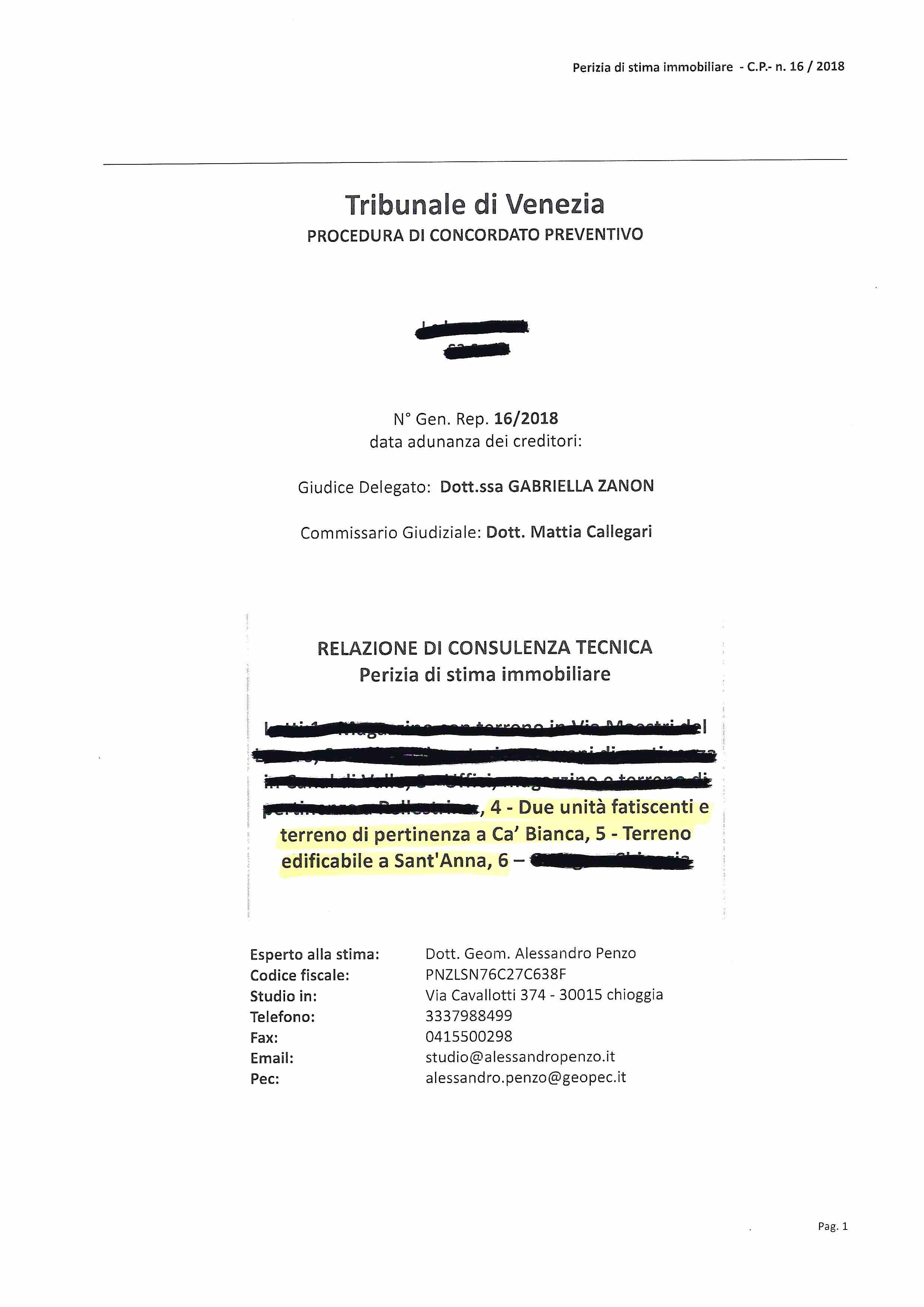 immobile terreno all'asta in Sant' Anna - 30015 Chioggia (VE) - 1