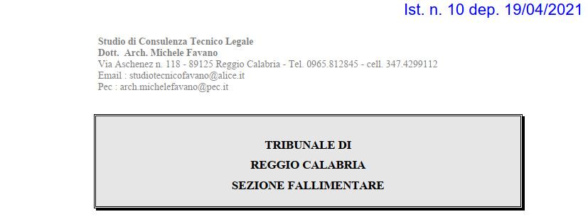 immobile terreno all'asta in Via Carrubara - 89134 Reggio di Calabria (RC) - 1
