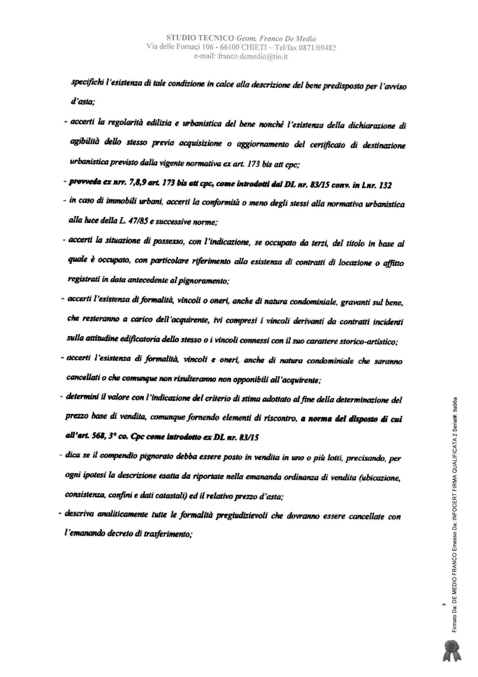 immobile appartamento all'asta in Via Colle Granaro 147 - 66016 Guardiagrele (CH) - 3