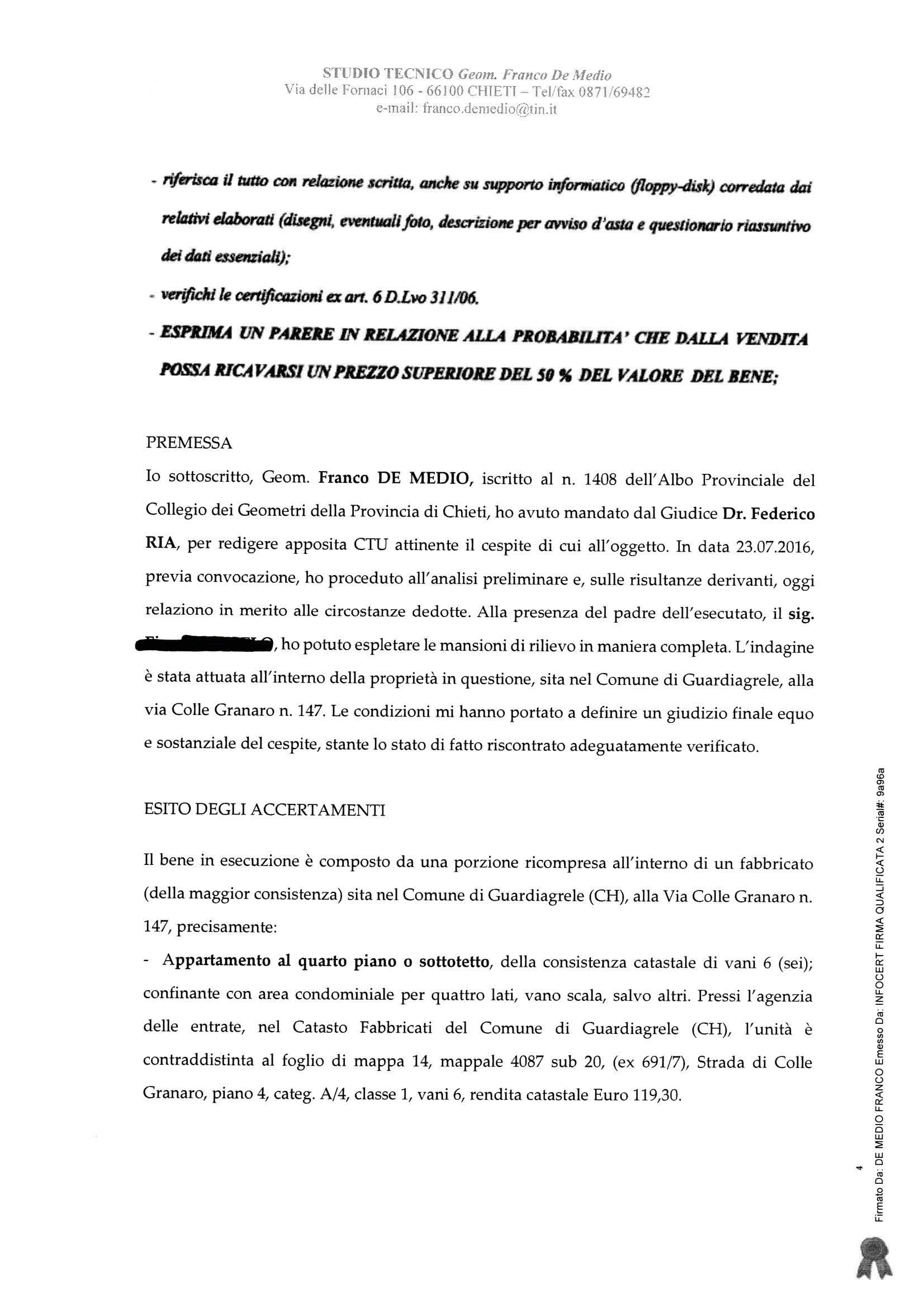 immobile appartamento all'asta in Via Colle Granaro 147 - 66016 Guardiagrele (CH) - 4