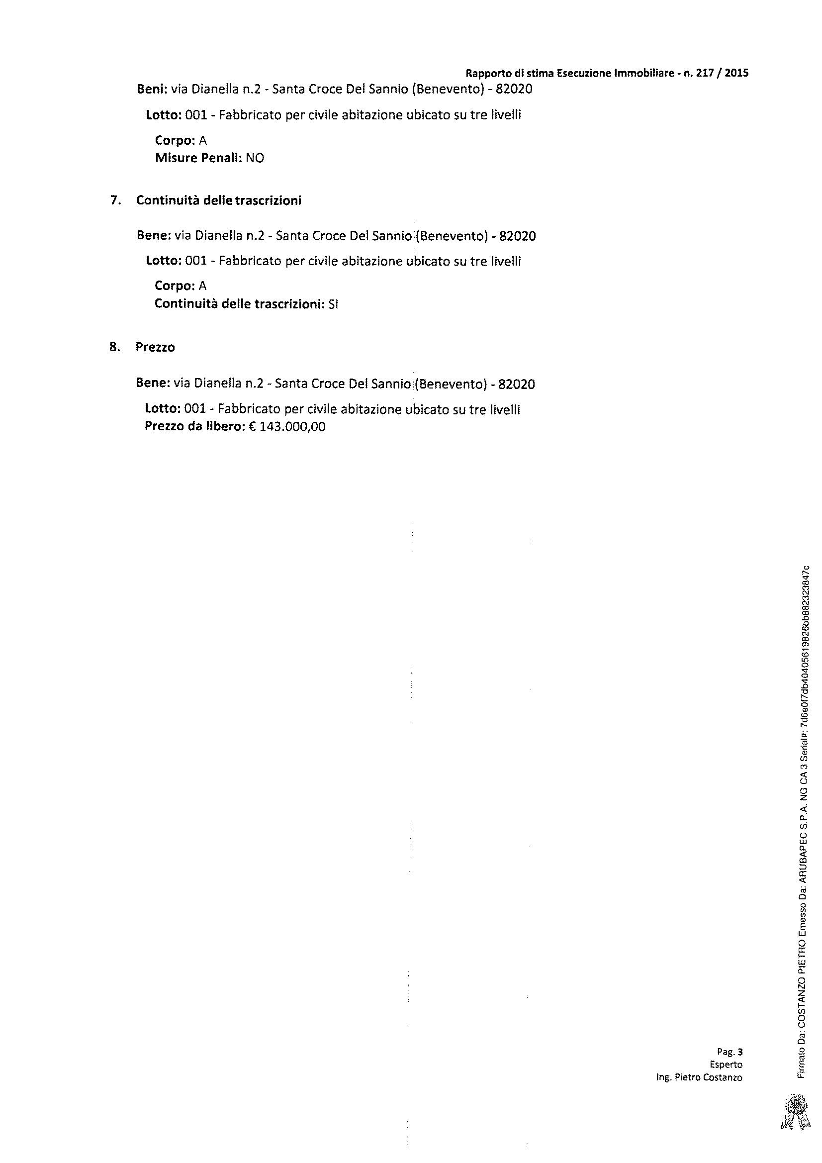 immobile appartamento all'asta in Santa Croce del Sannio - 82020 Santa Croce del Sannio (BN) - 3