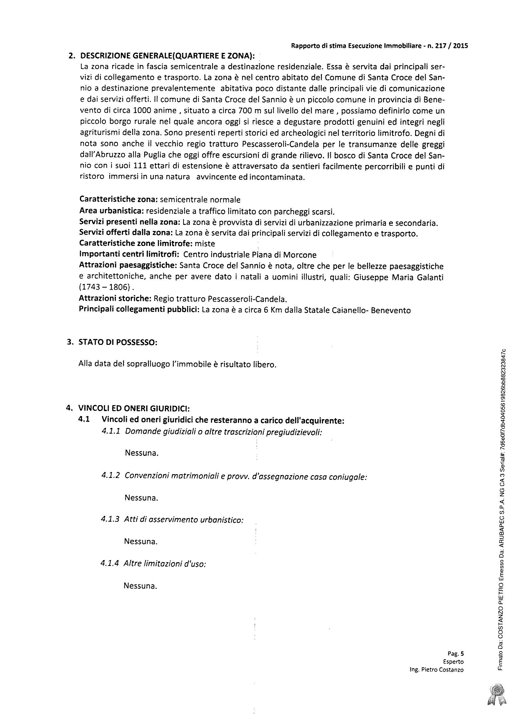 immobile appartamento all'asta in Santa Croce del Sannio - 82020 Santa Croce del Sannio (BN) - 5