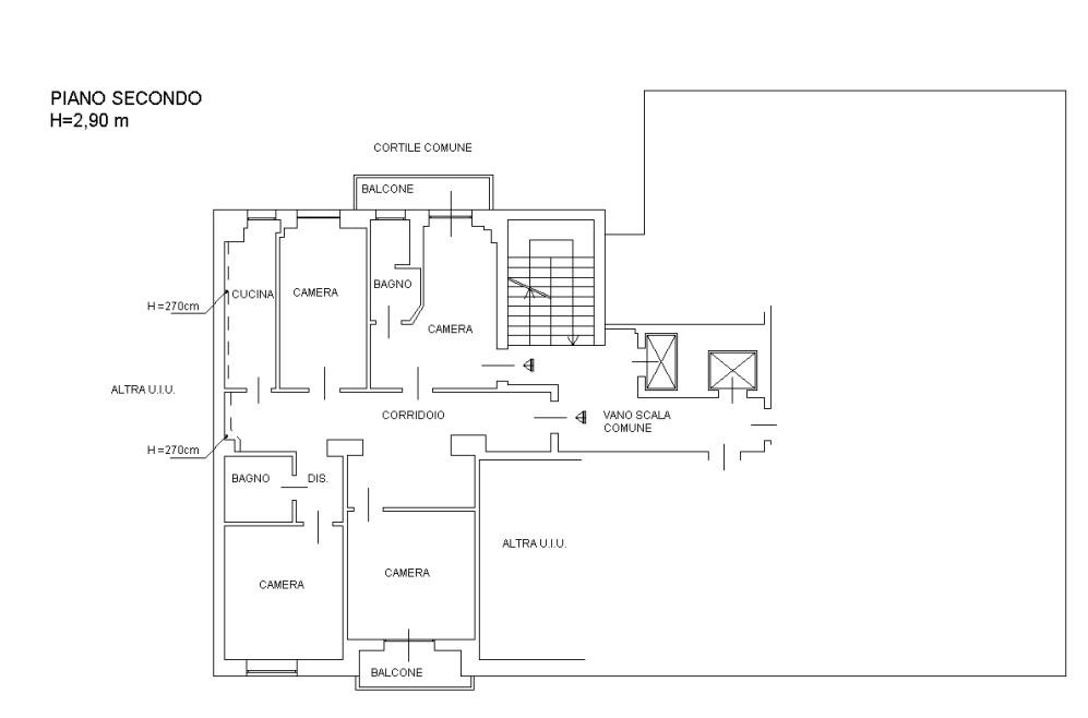 planimetria AMPIO APPARTAMENTO ALL'ASTA IN VIALE TUNISIA, MILANO (MI) - 1