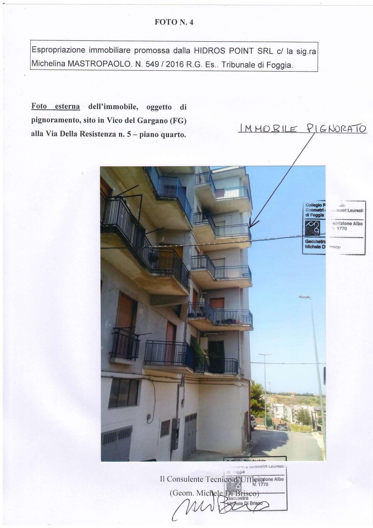 immobile appartamento all'asta in via della Resistenza n 5 - 71018 Vico del Gargano (FG) - 4