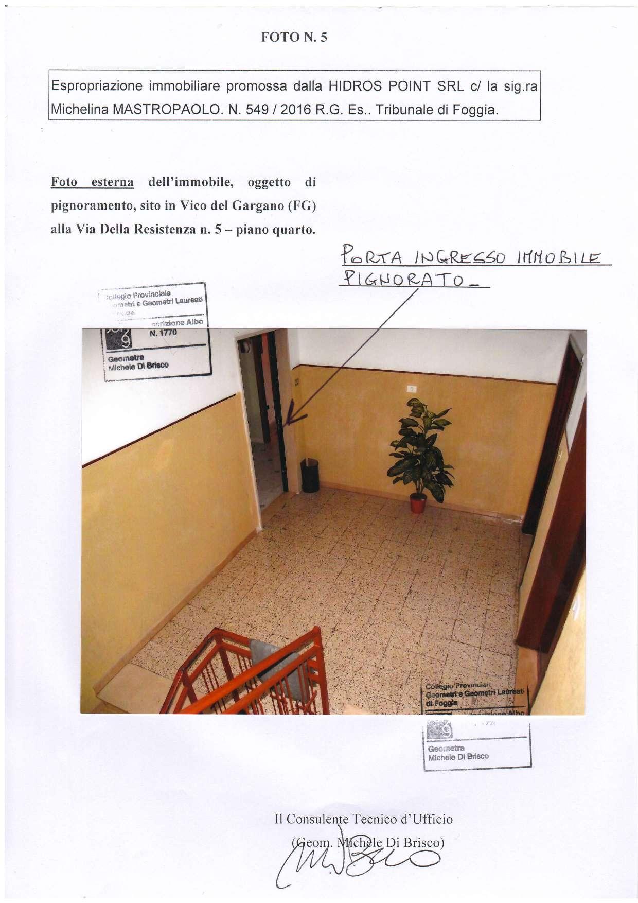 immobile appartamento all'asta in via della Resistenza n 5 - 71018 Vico del Gargano (FG) - 5
