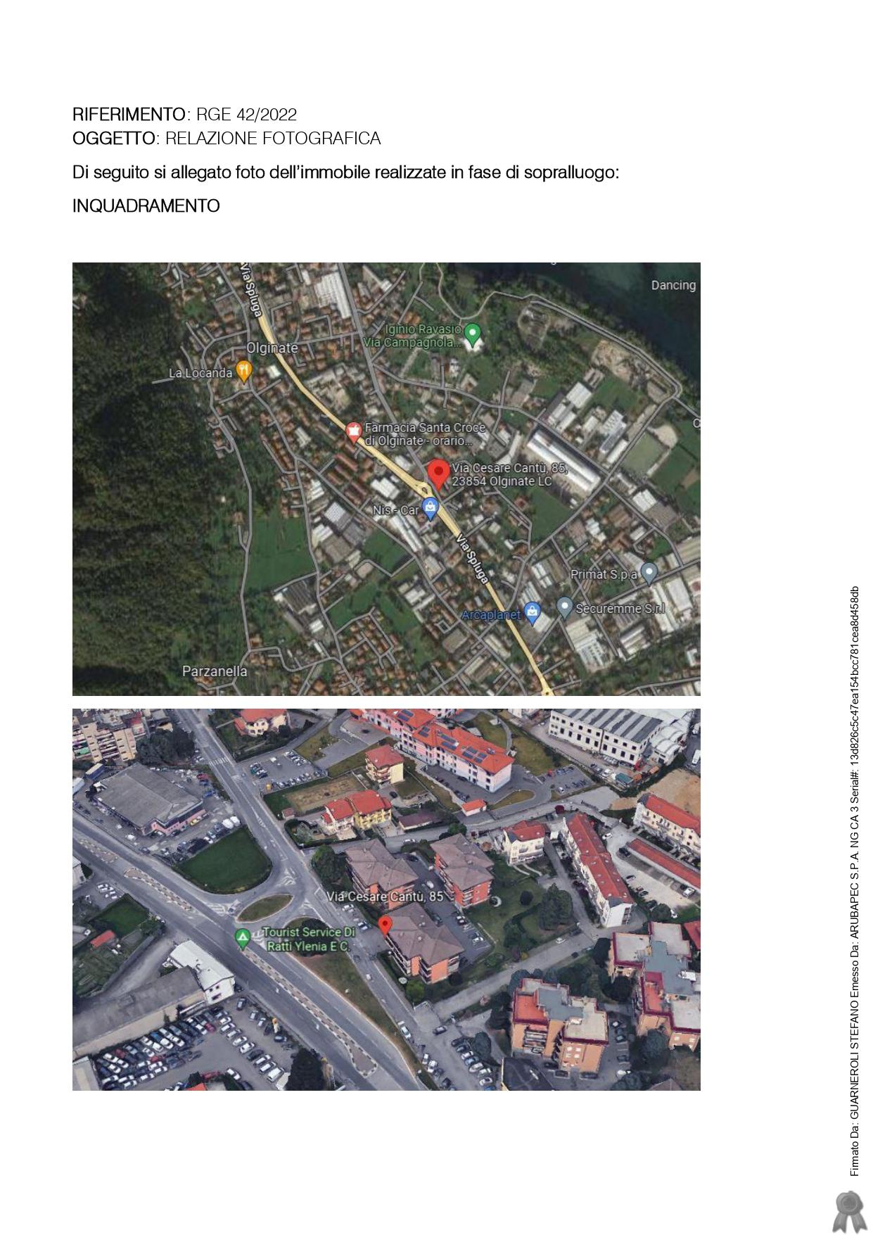 immobile appartamento all'asta in Via Cesare Cantu' 85 - 23854 Olginate (LC) - 1