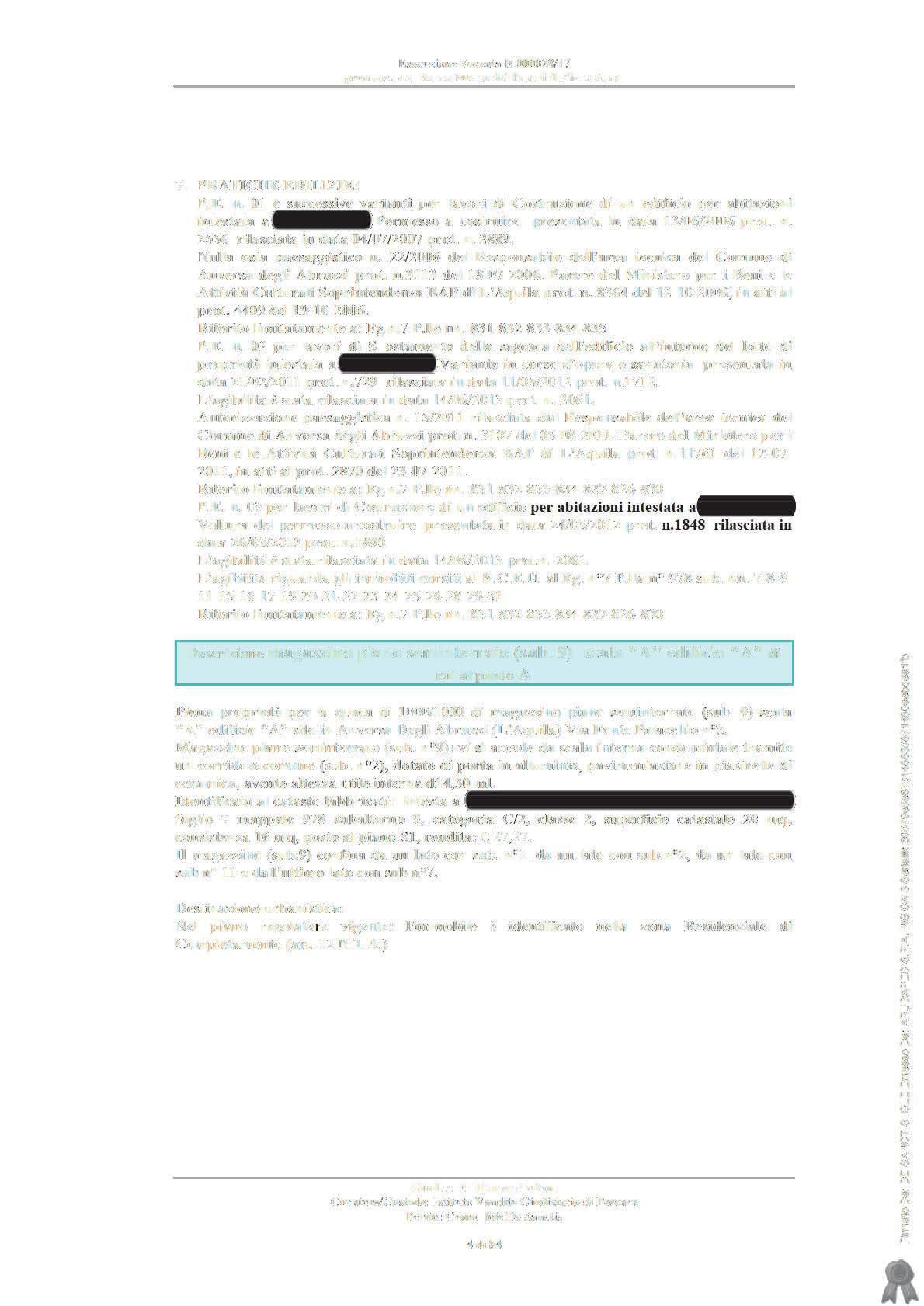 immobile appartamento all'asta in Via Fonte Palacchio 7 - 67030 Anversa degli Abruzzi (AQ) - 5