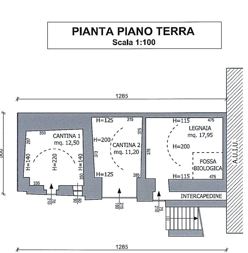 planimetria AMPIO TRILOCALE CON LEGNAIA ALL'ASTA IN VIA CAMPIONE, MALEGNO (BS) - 1
