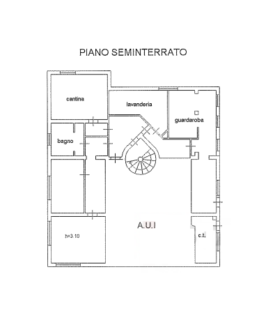 planimetria VILLA IN VENDITA ALL'ASTA IN VIA G. MATTEOTTI, LUMEZZANE (BS) - 1