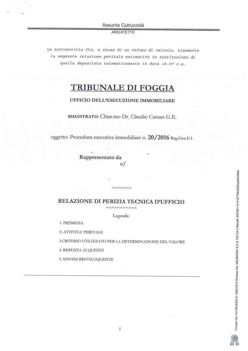 immobile appartamento all'asta in via Evangelista Torricelli, 4 - 71042 Cerignola (FG) - 1