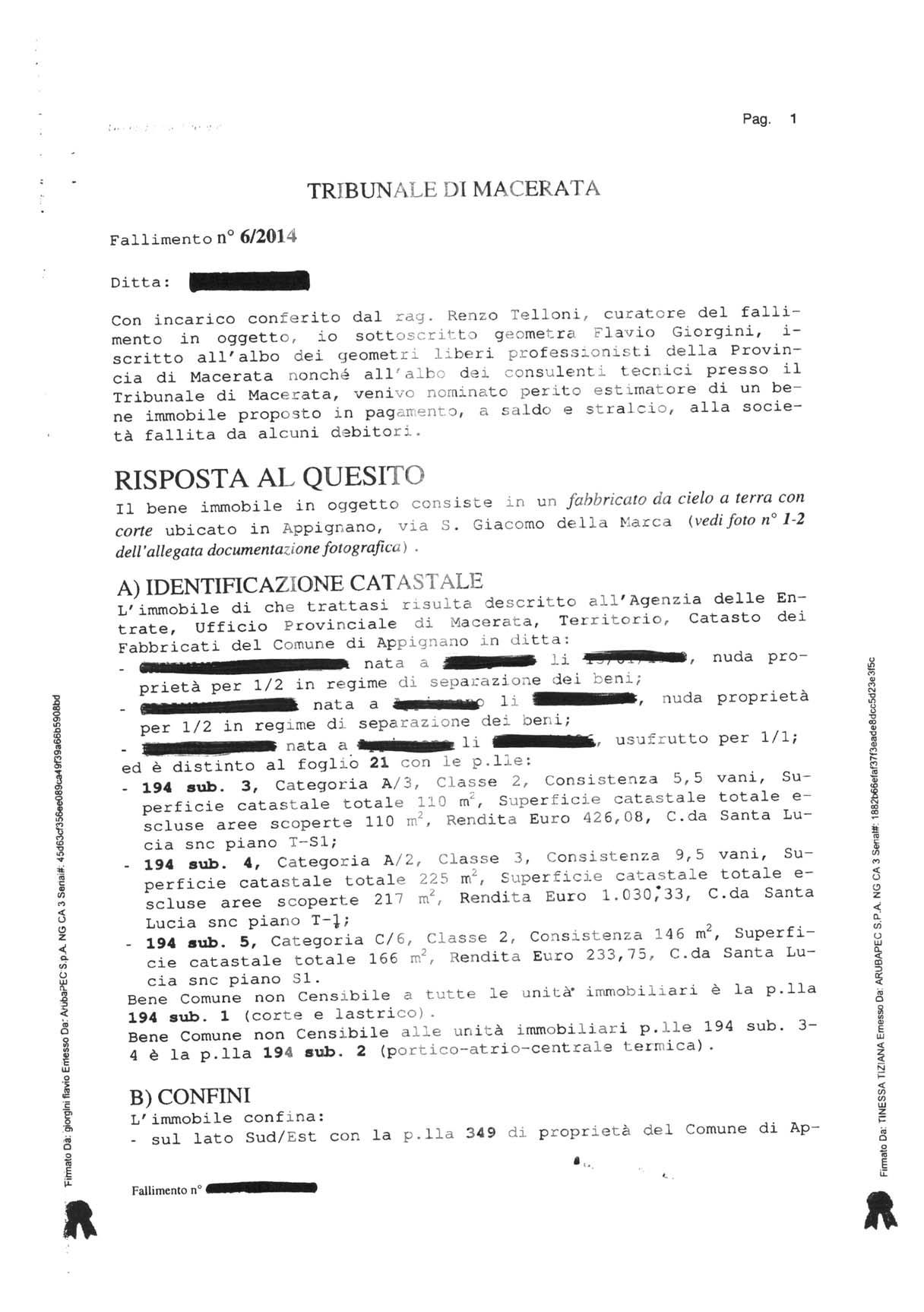 immobile appartamento all'asta in Via S Giacomo della Marca - 62010 Appignano (MC) - 2