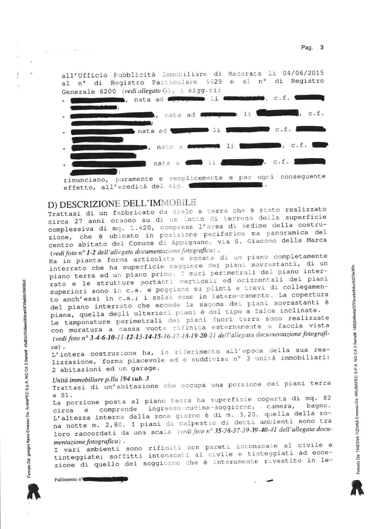 immobile appartamento all'asta in Via S Giacomo della Marca - 62010 Appignano (MC) - 4