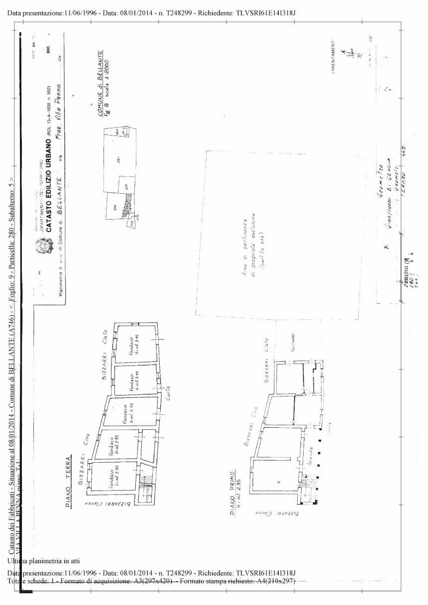 immobile compendio all'asta in Frazione Villa Penna-Località Case Iaconi - 64020 Bellante (TE) - 1