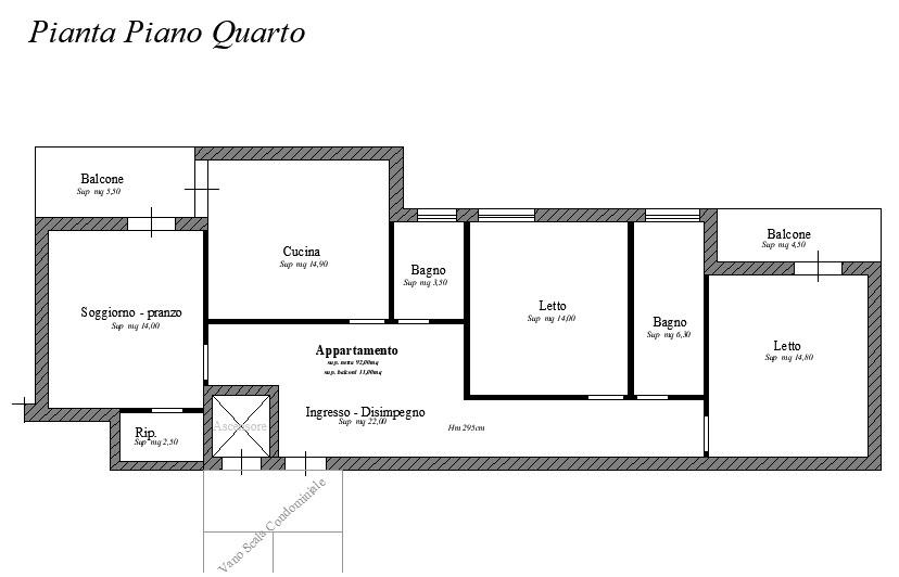 immobile appartamento all'asta in via Dei Due Principati 36 - 83026 Avellino (AV) - 2