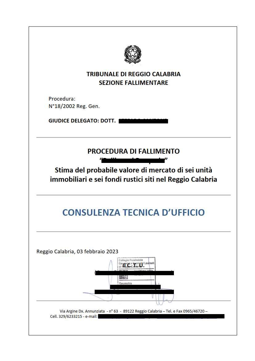 immobile terreno all'asta in Via Provinciale Spirito Santo Cannavò - 89128 Reggio di Calabria (RC) - 1