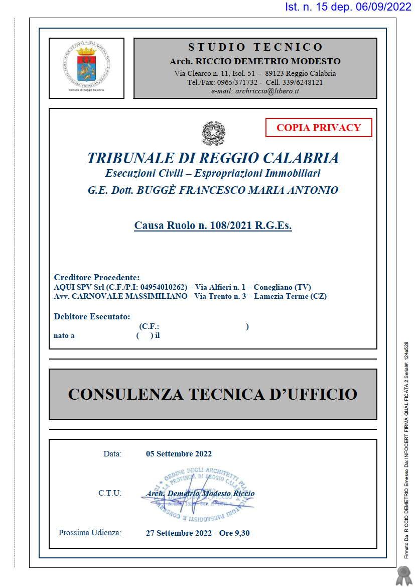 immobile appartamento all'asta in - 89011 Bagnara Calabra (RC) - 1