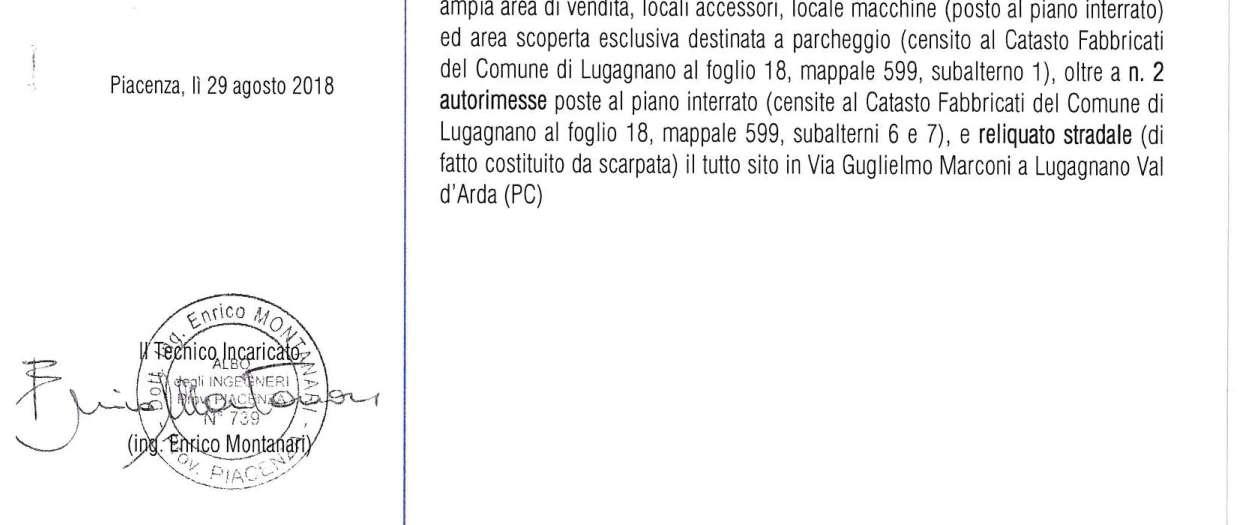 immobile negozio all'asta in VIA GUGLIELMO MARCONI - 29010 Lugagnano Val d'Arda (PC) - 3