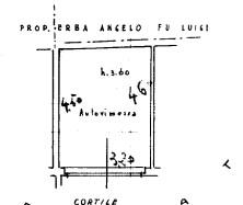 planimetria BOX AUTO ALL'ASTA IN VIA PONTE SEVESO, MILANO (MI) - 1
