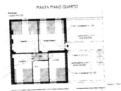 planimetria TRILOCALE ALL'ASTA IN VIA PRIVATA AMBROGIO DE MARCHI GHERINI, MILANO (MI) - 1