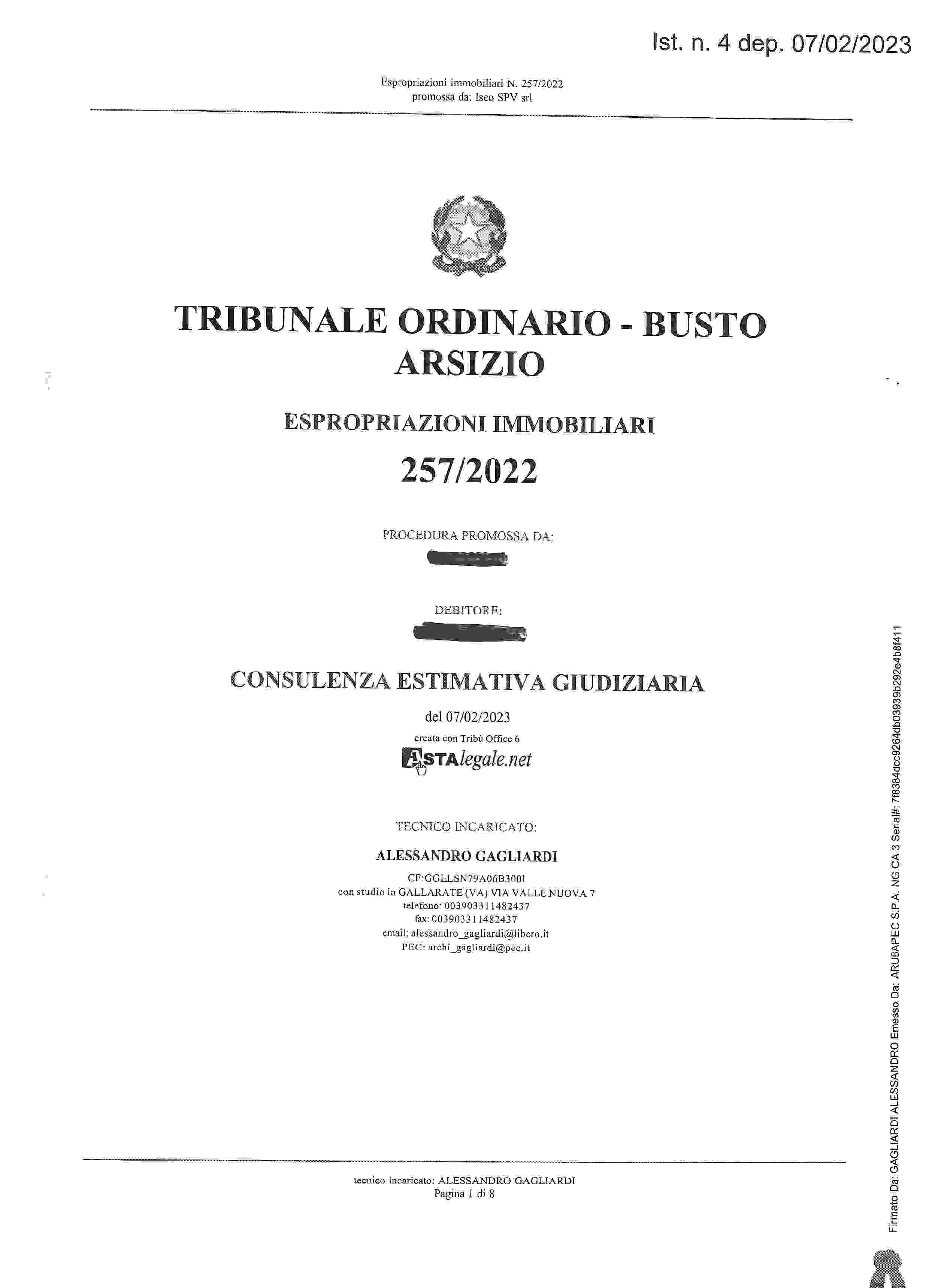 immobile appartamento all'asta in Via Fratelli Cervi 10 - 21010 Cardano al Campo (VA) - 1