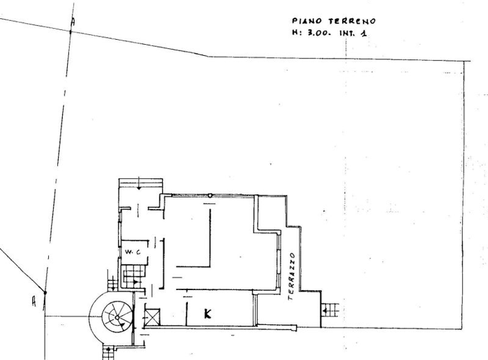 planimetria VILLA CON AMPIO GIARDINO E GARAGE ALL'ASTA IN VIA GUSTAVO GIOVANNONI, ROMA (RM) - 1
