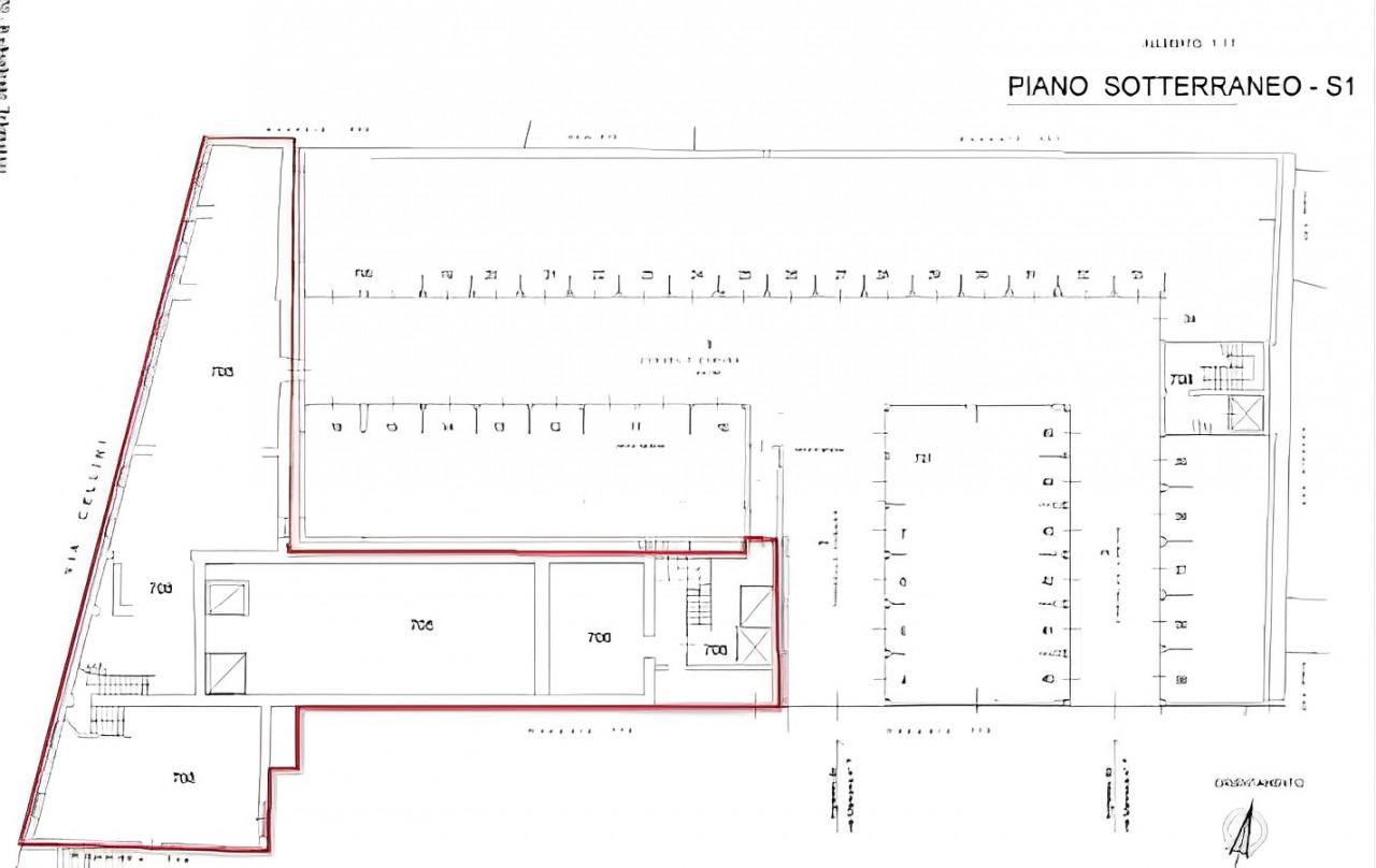 planimetria ALBERGO 5 STELLE ALL'ASTA IN VIA CELLINI BENVENUTO, MILANO (MI) - 1